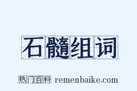 石髓组词是什么意思的图片